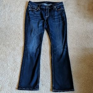 Silver Elyse Slim Bootcut Jeans